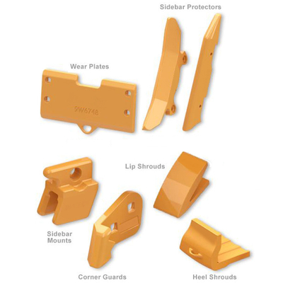 Casting Excavator Bucket Heel Shrouds Corner Wear Shoe For  6040