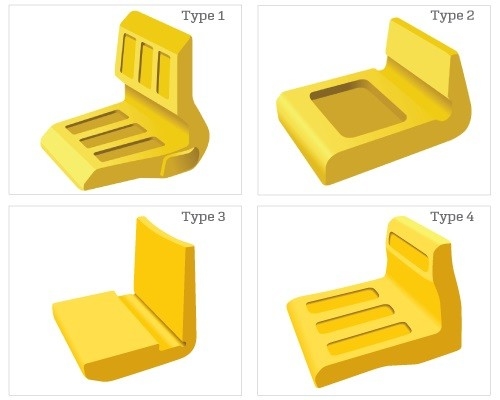 Komatsu PC1250 Excavator Bucket Heel Shroud Casting Corner Wear Shoe